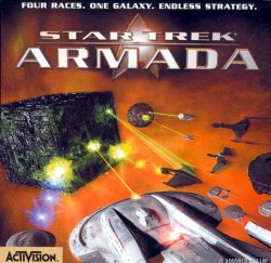 La copertina della Scatola di Star Trek Armada.