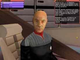 Nel primo episodio saremo aiutati dal Capitano Picard, 
doppiato da Patrick Stewart. Pi avanti far la sua comparsa Data.